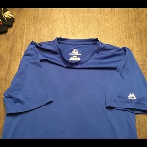 Majestic athletic shirt Sz Small plain blue